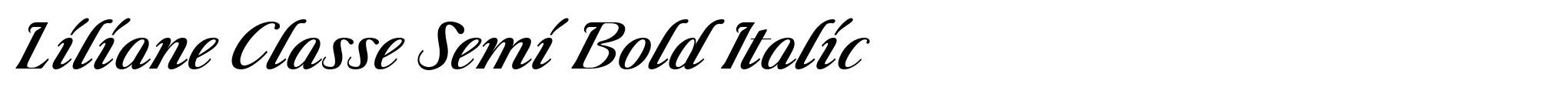 Liliane Classe Semi Bold Italic image